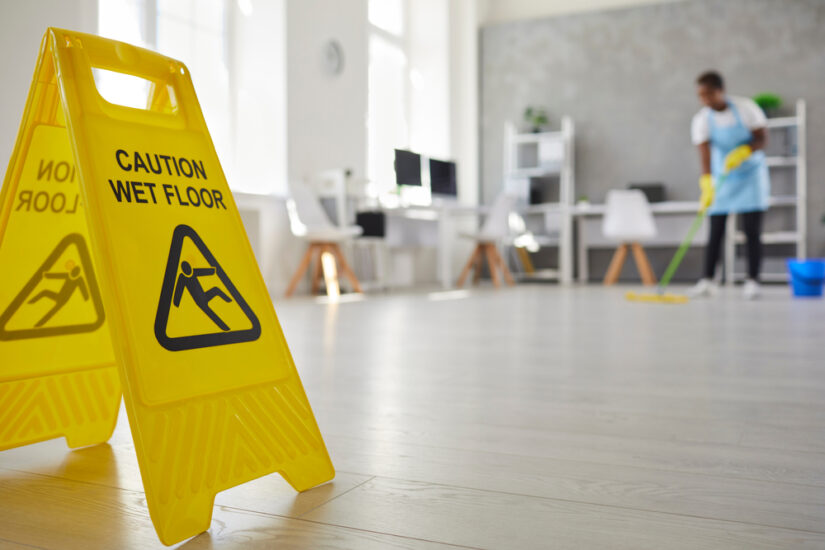 Photo of Wet Floor Caution Sign