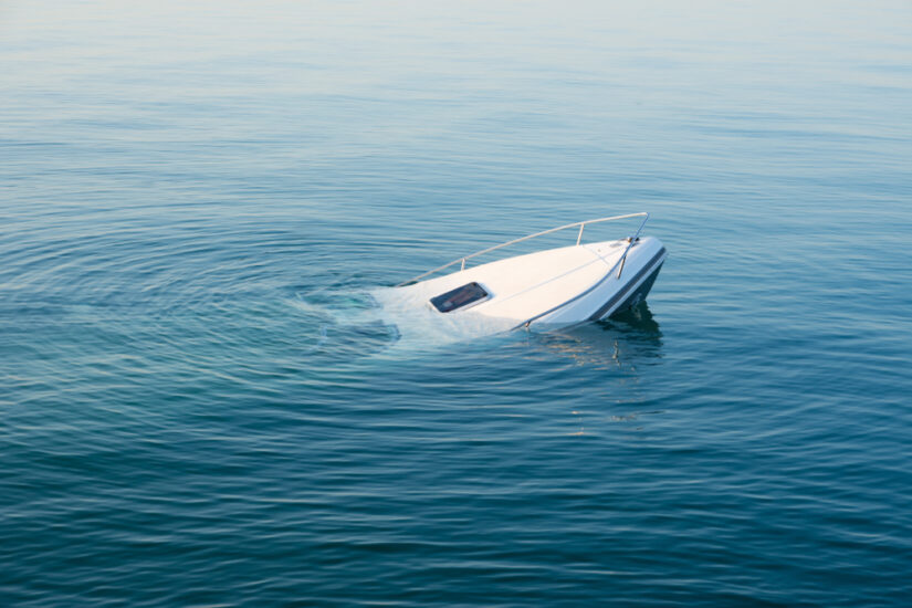 Photo of a Sinking Boat
