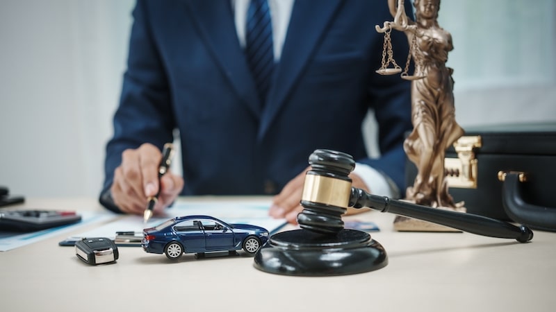 Lawyer at desk